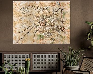 Map of Elmshorn with the style 'Serene Summer' by Maporia