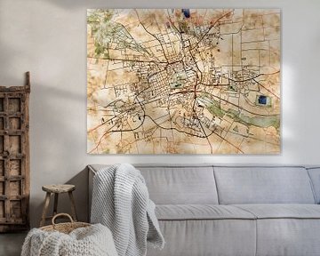 Map of Gotha with the style 'Serene Summer' by Maporia