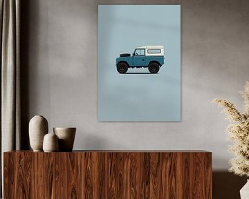 Land Rover Serie Blau