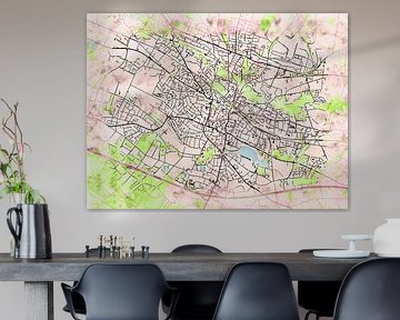 Carte de Ibbenbüren avec le style 'Soothing Spring' sur Maporia