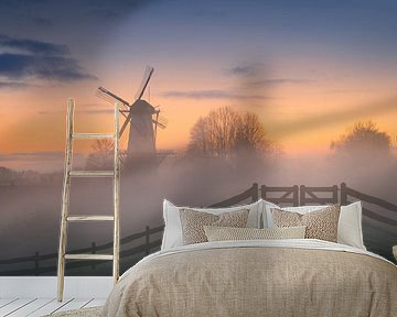 Mill the Butterfly on a misty morning | Landscape Photography by Marijn Alons