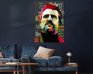 Robert De Niro Pop Art Portret WPAP van Artkreator