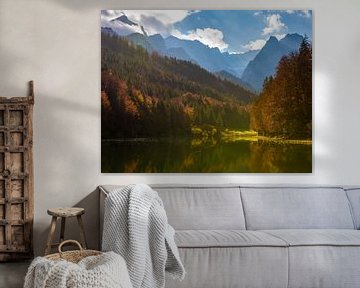 L'automne sur le massif de la Zugspitze sur Martin Wasilewski