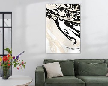 Twisted gedraaide illustratie zebra van Esmeé Kiewiet