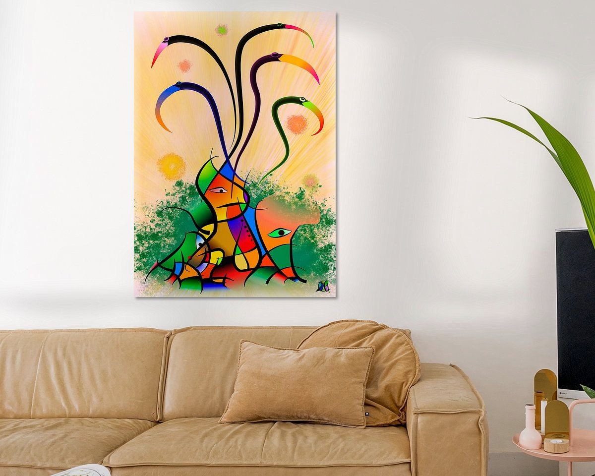 Example of the artwork in a room