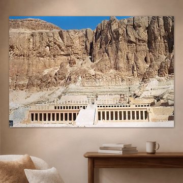 Der Tempel der Hatschepsut am Westufer des Nils gegenüber der Stadt Luxor von Herbelicht Fotografie