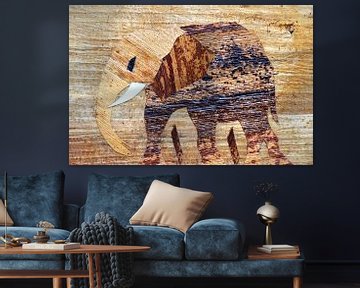 Afrikaanse olifant kunst van Bobsphotography