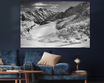 Fiescher glacier with Schreckhorn and Lauteraarhorn by Menno Boermans