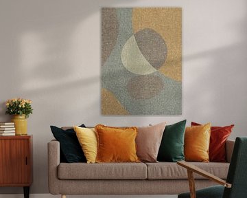 Abstract pebbles 7. Modern abstract Zen art in earthy tints. by Dina Dankers