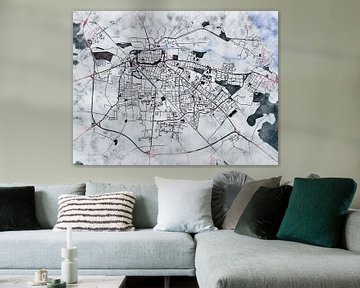 Carte de Greifswald avec le style 'White Winter' sur Maporia