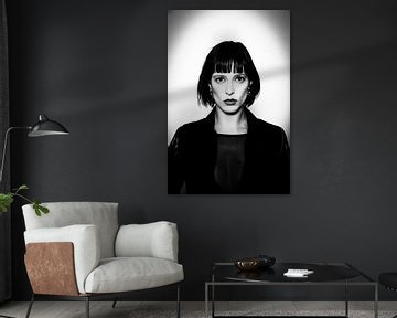 Heavy black and white portrait van Ivo De Haard