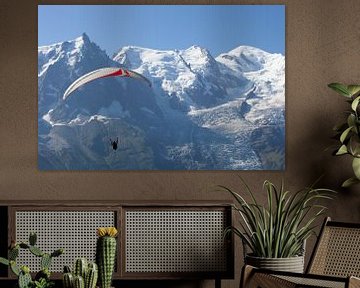 Gleitschirmfliegen Chamonix Mont Blanc von Menno Boermans