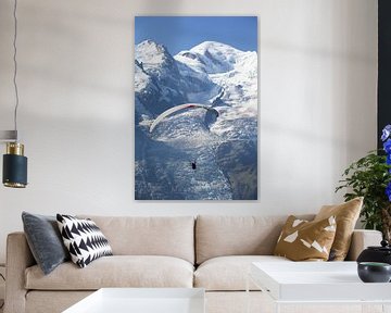 Gleitschirmfliegen Chamonix Mont Blanc von Menno Boermans