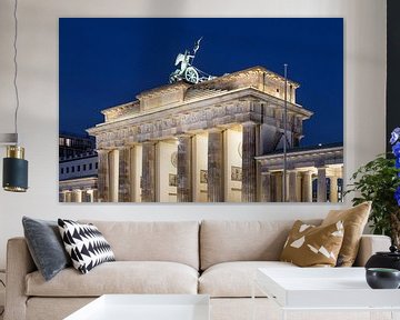 Berlin Brandenburg Gate at blue hour by Frank Herrmann