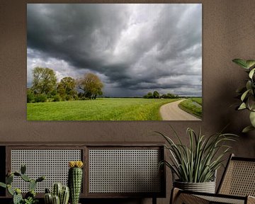 Ciel orageux sur le Kampereiland sur Sjoerd van der Wal Photographie