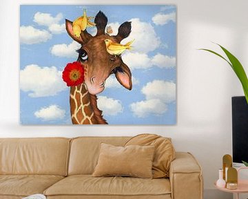 Kunst für Kinder - Giraffe Buffy und seine Freunde von Gisela- Art for You