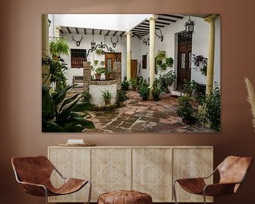 Patio in building in Andalusia Spain by Dieter Walther