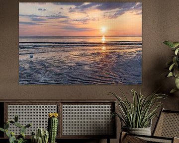 zonsondergang  aan het strand van Jeannette Kliebisch