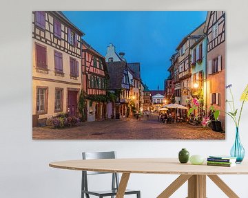 Riquewihr en Alsace en France le soir sur Werner Dieterich