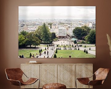 Sacre Coeur Vue sur Paris sur Patrycja Polechonska