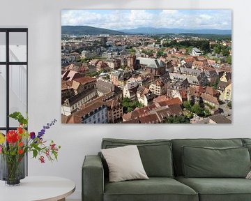 Vue aérienne de la vieille ville, Belfort, France sur Imladris Images