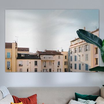 Colorful apartments in Cannes, southern France
