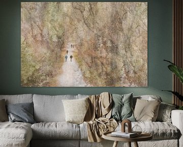 Sprookjesachtig bos Fine-art schilderen met foto's