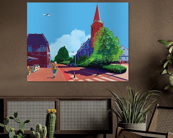 Example of the artwork in a room