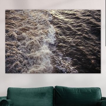 Waves from the ferry to Vlieland - photography print