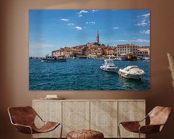 Port of Rovinj in Croatia by Joost Adriaanse