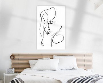 Line art in ruwe lijnen