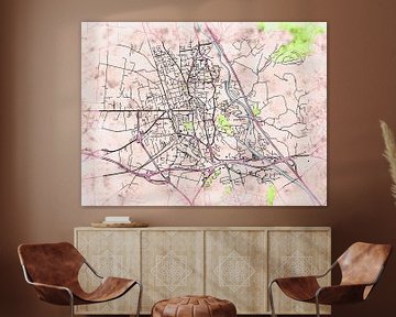 Kaart van Salon-de-Provence in de stijl 'Soothing Spring' van Maporia