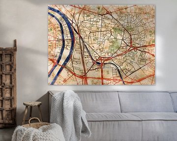 Map of Saint-Denis with the style 'Serene Summer' by Maporia