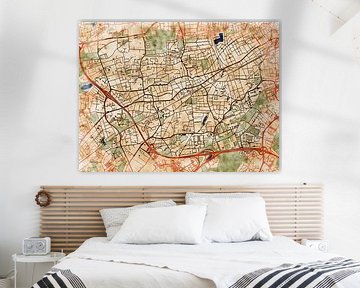 Map of Pessac with the style 'Serene Summer' by Maporia