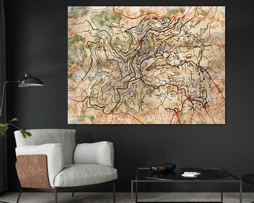Kaart van Grasse in de stijl 'Serene Summer' van Maporia
