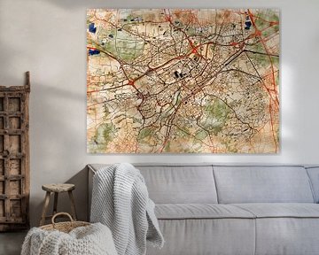 Map of Mulhouse with the style 'Serene Summer' by Maporia