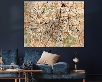 Map of Colmar with the style 'Serene Summer' by Maporia