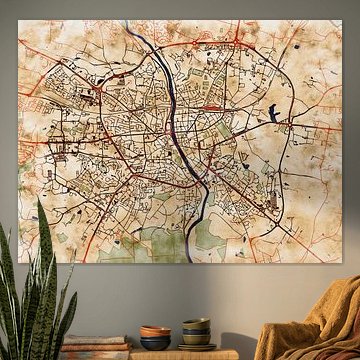 Karte von Laval im stil 'Serene Summer'