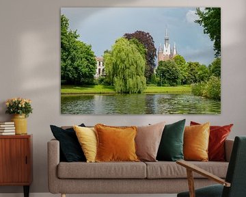 La vieille porte de Sassenpoort à Zwolle en été sur Sjoerd van der Wal Photographie