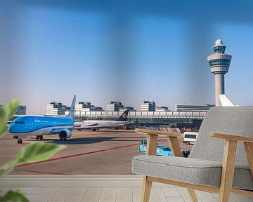 KLM vliegtuigen op vliegveld Schiphol van Sjoerd van der Wal Fotografie