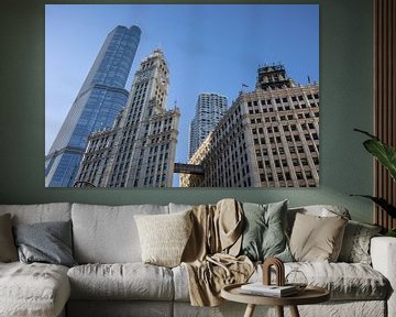 De wrigtley en de Trump toren in Chicago van Eric van Nieuwland