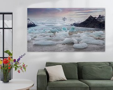 Glacier lake south Iceland by stephan berendsen