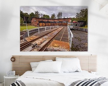 Turntable with Locomotive shed Eisenbahn Museum Schwarzenberg by Rob Boon