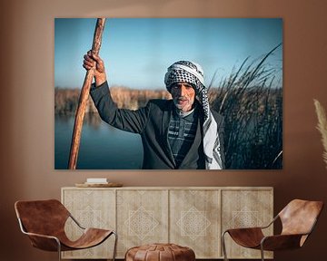 Les Arabes des marais Abu Haidar | Impression à la demande, Photoprint sur Milene van Arendonk