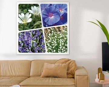 Flower collage purple
