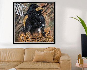 Graffiti-Bulle mit Rahmen