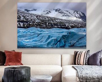 Gletsjermeer in IJsland in de winter van Andy Luberti