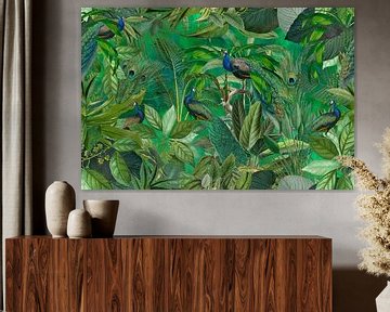 Tropischer Pfauengarten von Andrea Haase