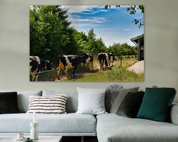Koeien in de rij van Jolanda de Jong-Jansen
