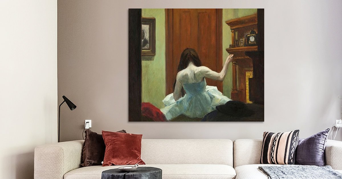 New York Interior, Edward Hopper on canvas, poster, wallpaper and more
